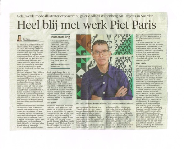 Piet Paris - Heel blij met werk Piet Paris